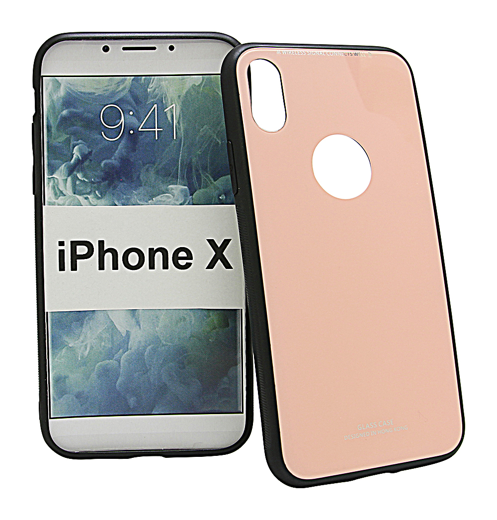 Glass Case Deksel iPhone X/Xs