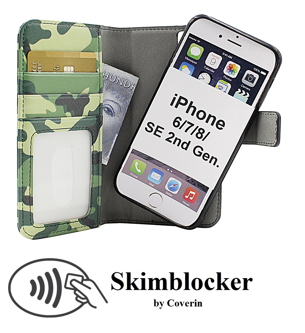 Skimblocker Magnet Designwallet iPhone 6s/7/8/SE 2nd Gen.