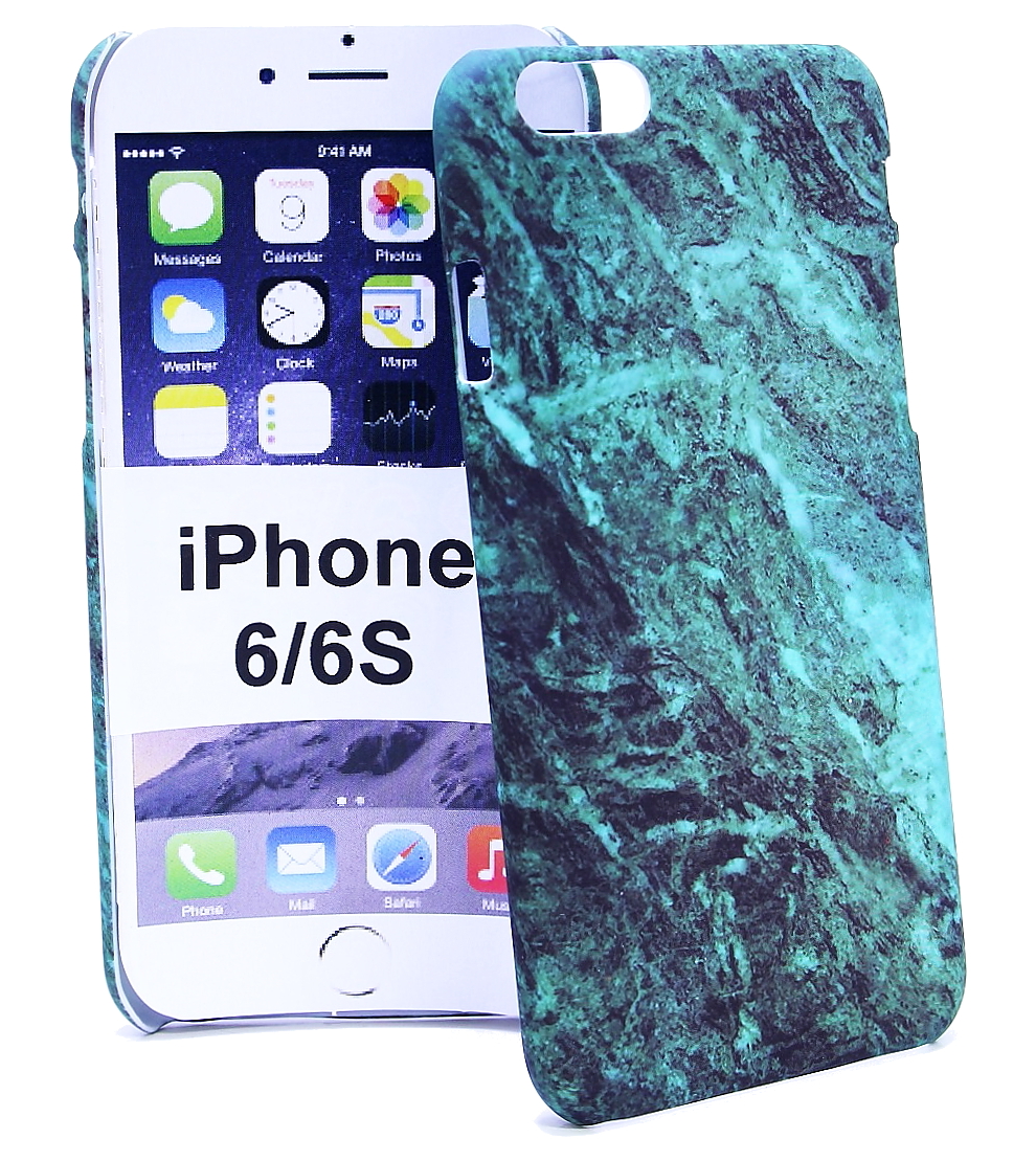 Hardcase Marmor Designdeksel iPhone 6/6s