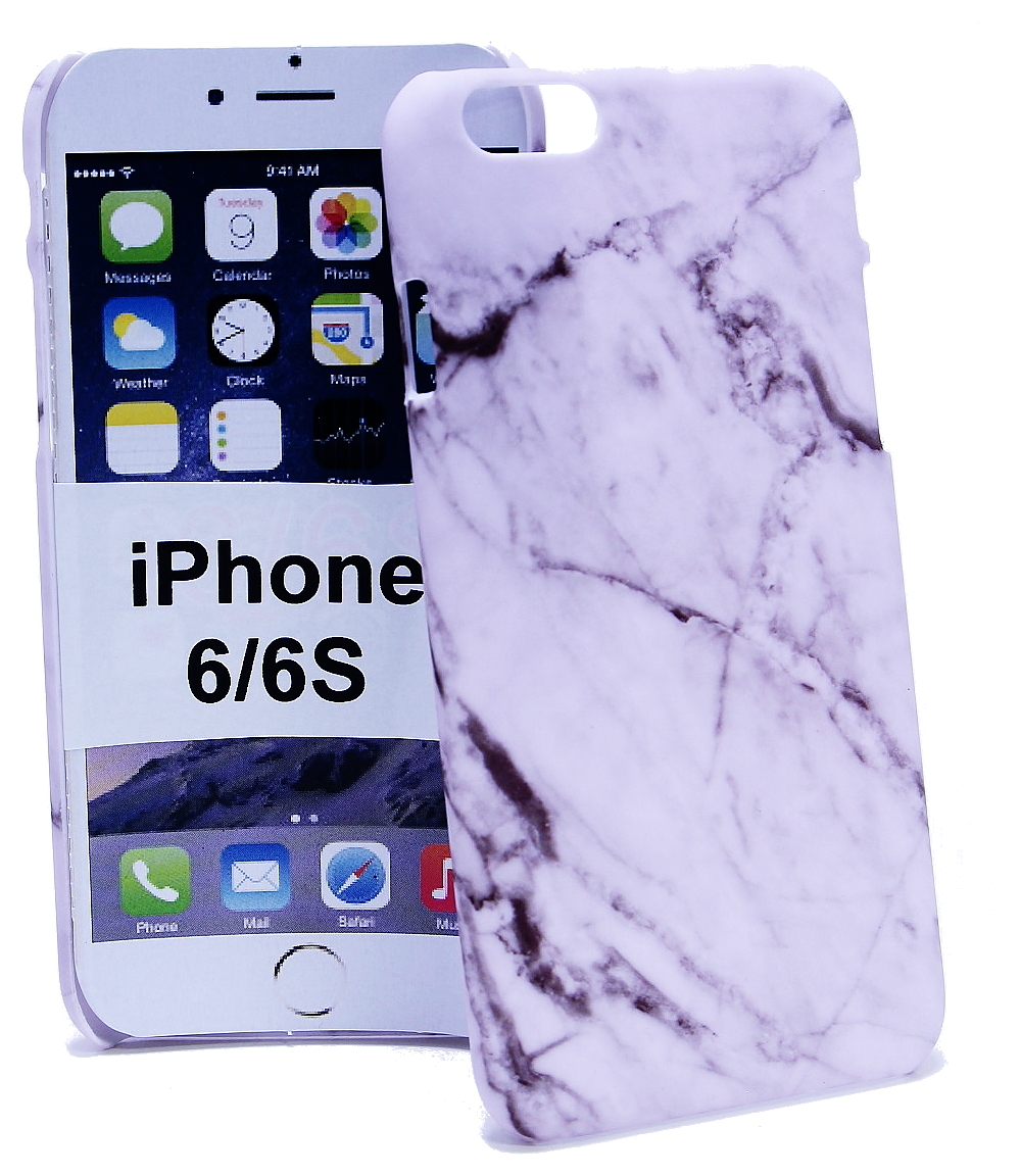 Hardcase Marmor Designdeksel iPhone 6/6s